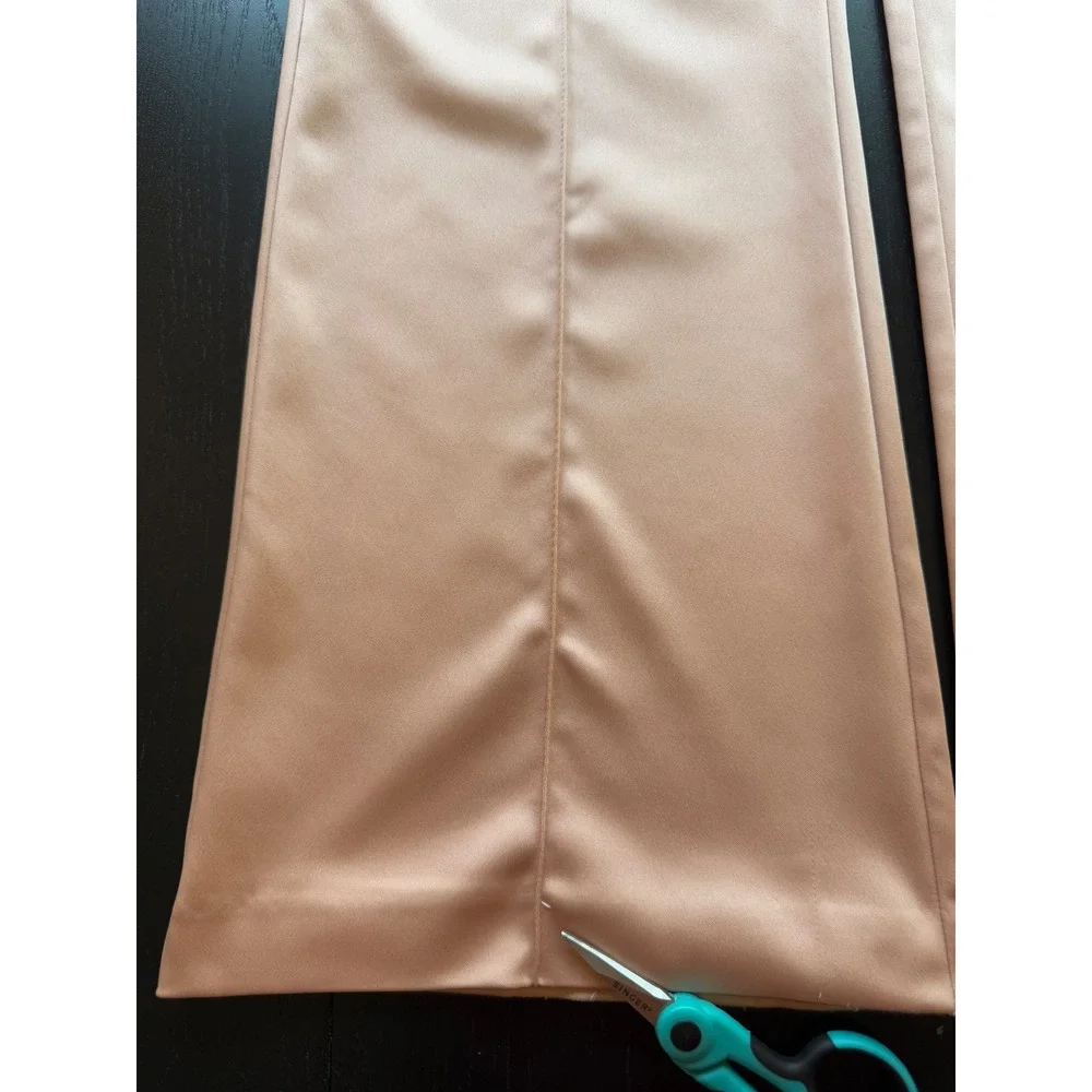 Zara Women's Blush Pink Flared Trousers - Picture 10 of 11